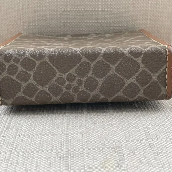 Nina Ricci Vintage Cigarette case/Card case Brown Signature Leather Case - Picture 6 of 12